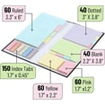 thumbnail image 3 of Sticky Note Set, 410 Pack, Pastel Colors, Divider Sticky Notes Tabs, Office Supplies, Planner Sticky Note Dividers Tabs, Book Notes, Stocky Notes for Bible Journaling, 3 of 3