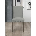 thumbnail image 6 of Home Design Clinton 7-Piece Dining Set, Gray/Taupe, Rectangular table, Upholstered cushioned chairs, Nailhead trim, Modern classic style, Durable construction, 6 of 9
