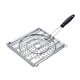 thumbnail image 2 of Parrilla para portátil para camping, color plata, herramienta para asar verduras, resistente y práctica, con mango plegable, ideal para, 2 of 8