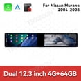 thumbnail image 3 of TPXINXIN Dual 12.3 inch Screen Car Radio For Nissan Murano 2004-2008 Android GPS Navigation Multimedia Video Player Stereo Receiver Head Unit, 3 of 15