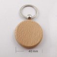 thumbnail image 5 of 20 Pcs Blank Wooden Keychain Personalized Round Engraving Key Diy Wood Keychains Key Tags Can Engrave Diy Gifts Starlight, 5 of 5