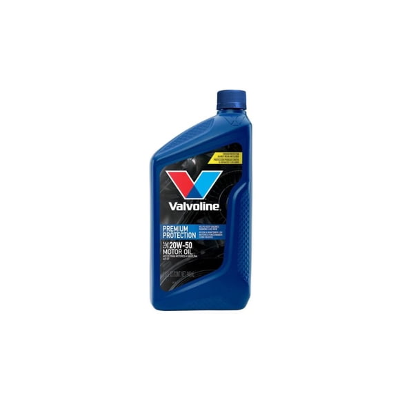Aceite de motor Valvoline Premium Protection SAE 20W50 Mineral para motor a Gasolina, envase de 946 ml