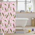 thumbnail image 3 of Manfei Green Cucumber Cartoon Shower Curtain 72Wx84L,Fashion Bowknot Bathroom Shower Curtain, 3 of 5