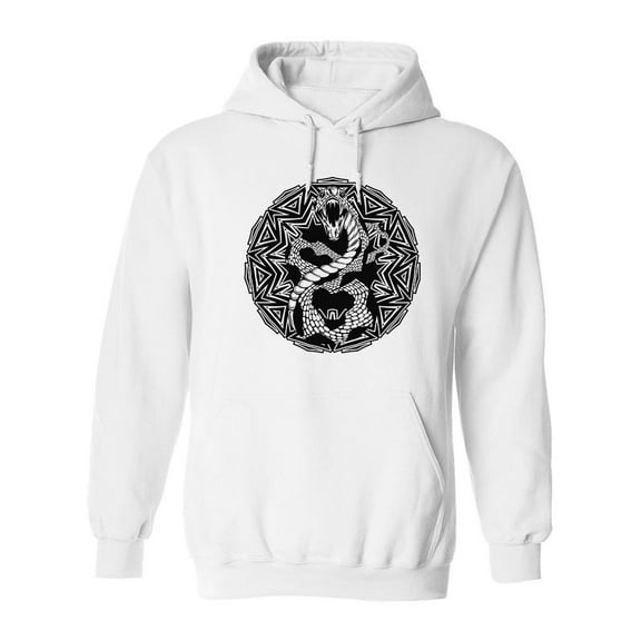 Snake With Open Mouth Hoodie Men -Image by Shutterstock, Male x-Large