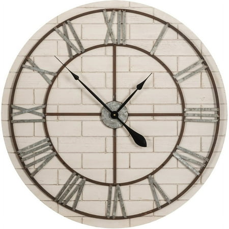 Wall Clock Wood White