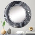 thumbnail image 2 of DESIGN ART Designart 'Marble Waves In Shades Of Grey' Printed Modern Wall Mirror 20in.x30in., 2 of 5