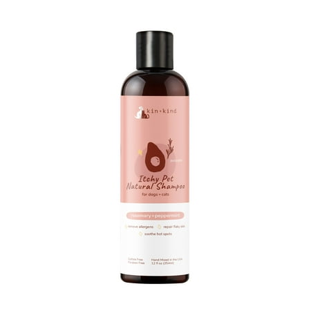 UPC: 0854362006626 | kin+kind Natural Dog Shampoo for Itchy Skin – Allergies Relief – Rosemary and Peppermint Scent