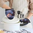 thumbnail image 6 of Pofeuu Winter Fire Dragon Print Thickened Mini Silicone Oven Mitts Heat Resistant, Rubber Oven Mitt Gloves, Finger Pinch Grips, Pot Holder, Silicone Potholder, 6 of 7