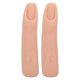 thumbnail image 1 of 2pcs Flexible Silicone Finger Model Nail Training Practice Finger Model for Tattoo Acupuncture Practice Clear Color, 1 of 4