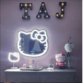Impressions Vanity Hello Kitty LED Makeup Mirror, Wall Mount Tabletop