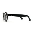 thumbnail image 4 of Super Normcore Cool Hipster Flip Up Keyhole Round Sunglasses Black Silver, 4 of 4
