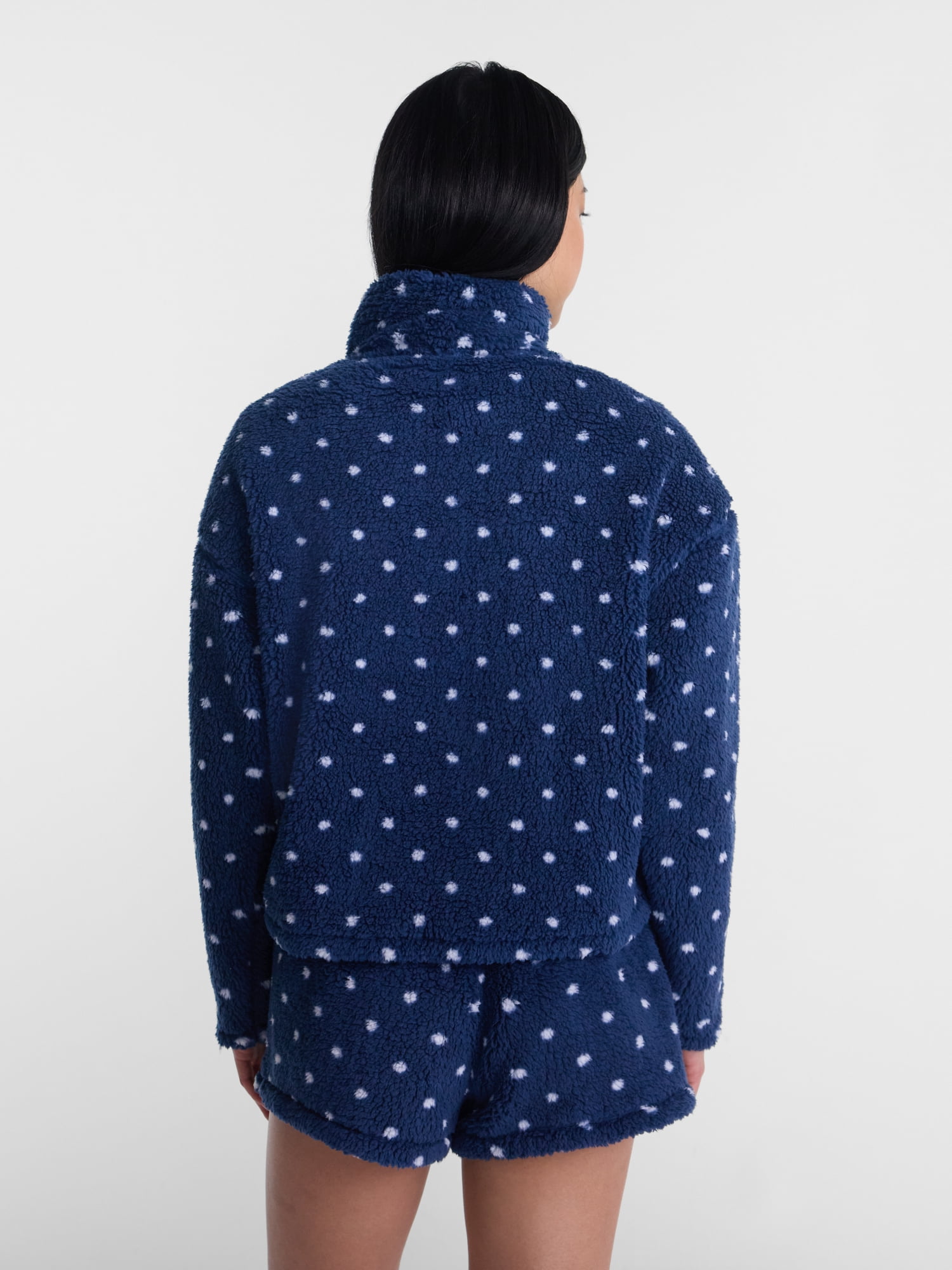 No Boundaries Faux Shearling Plush Pullover, Women's & Women’s Plus XXS-4X