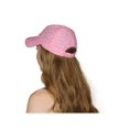 thumbnail image 2 of Womens Sequin Trim Baseball Cap - Light Pink, 2 of 2
