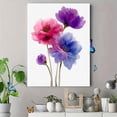 thumbnail image 4 of Watercolor Poppy Flower Canvas Print, Suitable for Living Room Bedroom Office Hallway Dining Room Hotel Gift for Her, 4 of 8