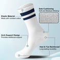 thumbnail image 4 of FREEYOKA Men's Crew Socks Athletic Running Sports Socks, Cushioned Moisture Wicking, Breathable Arch Support, 5 Pack, 4 of 7