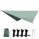 thumbnail image 2 of Bearachild 4 colores Toldo Refugio solar Playa Acampar al aire libre Jardín Toldo solar Toldo Hamaca Lluvia Mosca Lona Tienda impermeable Sombra Jardín y Patio ejercito verde Bearachild HA006894-01, 2 of 6