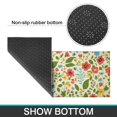 thumbnail image 6 of Pioneer Flower Floral Print Pattern Kitchen Rugs Sets Of 2, Anti Fatigue Non Slip Washable Floor Mats for Kitchen Sink Laundry, 17X30 Inch + 17X47 Inch, 6 of 6
