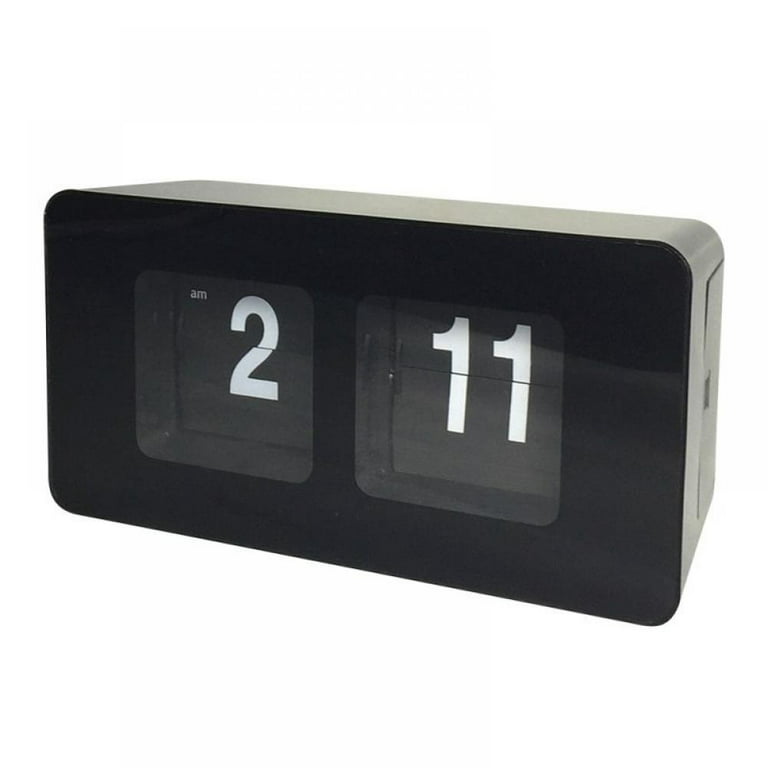 Digital Flip Clock High Retro Auto White Black Flip Desk Clocks - Warmly  Life