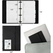 Deli Business Card Book Holder, Business Card Organizer, Name Card Book Holder, Portable Office Business Card Holder, Hold 180 Cards, Black