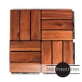 thumbnail image 2 of 3rd Street Inn Interlocking Deck Tiles - Oiled Acacia Finish - Checkered, 10-Pack, 2 of 7