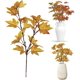 thumbnail image 1 of Plantas artificiales de 4 ramas para decoración de cocina, hojas de arce artificiales para el hogar, hojas de Acción de Gracias, tallos para exteriores, flores artificiales de otoño, pequeños, 1 of 7