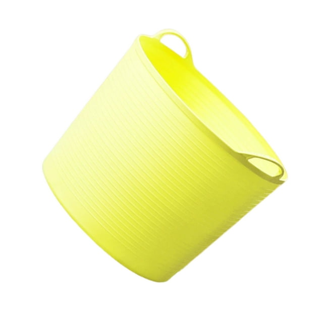 serony Baignoire flexible 40L avec Panier à Linge Sale, Panier de Rangement, Seau, Seau Jaune