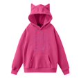 thumbnail image 1 of SAJA pop Huntrix Print Cat Ears Hoodie with De-mon Sweatshirt Movie Fashion Streetwear Long Sleeve Print Soft Sweatshirt M, 1 of 4