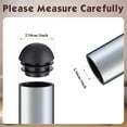 thumbnail image 4 of 25mm (1 Inch) Round Black Plastic End Caps Plugs Chair Leg Inserts for Metal Legs Round Tube Inserts Chair Leg Glide Furniture Protectors, 4 of 7