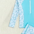 thumbnail image 4 of Splozh Swimsuit for Girls Rash Guard Swimsuits 2 Piece Bathing Suit UPF 50+ Summer Swimwear Blue,11-12 Years, 4 of 6