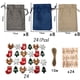 thumbnail image 3 of Venta al por mayor DIY Kit de calendario de Adviento colgante de arpillera de Navidad 24 cuenta regresiva de días Kit de yute pegatinas números bolsas de regalo de arpillera, 3 of 3