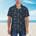 thumbnail image 2 of Fotbe Romantic Eiffel Tower Camisa Hawaiana para Hombre Unisex – Camisa Casual de Verano con Botones de Manga Corta de Algodón y Lino,Large, 2 of 7