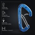 thumbnail image 3 of Mosqueton FresKaro D Shape Aluminio 7075 Cierre Alambre 15kN Pack 4 Unidades, 3 of 5