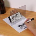 thumbnail image 4 of LAFGUR LED Light Box Board,LED Light Stencil Board Light Box Tracing Drawing Board Sketch Mirror Reflection Phone Dimming,Phone Light Board, 4 of 8