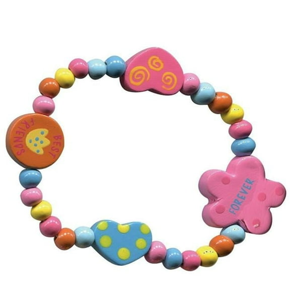 Sassafras 3851BF Wooden Bead Bracelet, Best Friends