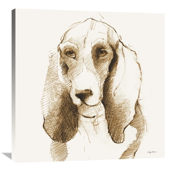 Global Gallery Avery Tillmon 'Oberon Brown and Orange' Canvas Wall Art