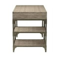thumbnail image 2 of CLEARANCE! ACME Gorden Desk in Weathered Oak & Antique Silver 92325, 2 of 6