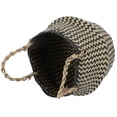 thumbnail image 3 of Seaweed Flower Basket Linen Basket for Storage Use with Double Handle Design, 3 of 5