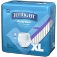 thumbnail image 3 of FitRight Super Adult Incontinence Underwear, Maximum Absorbency, X-Large, 56-68, 4 Packs of 20 (80 Total), 3 of 5