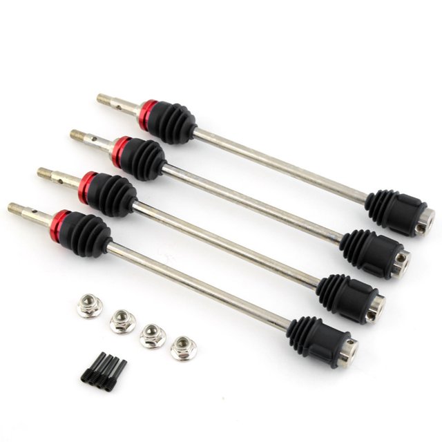 4PCS Steel Front and Rear Driveshaft CVD Drive Shaft 5451R Replacement for Traxxas E-/E-Maxx/T-Maxx/ 1/10 Remote Control Car Upgrade Parts
