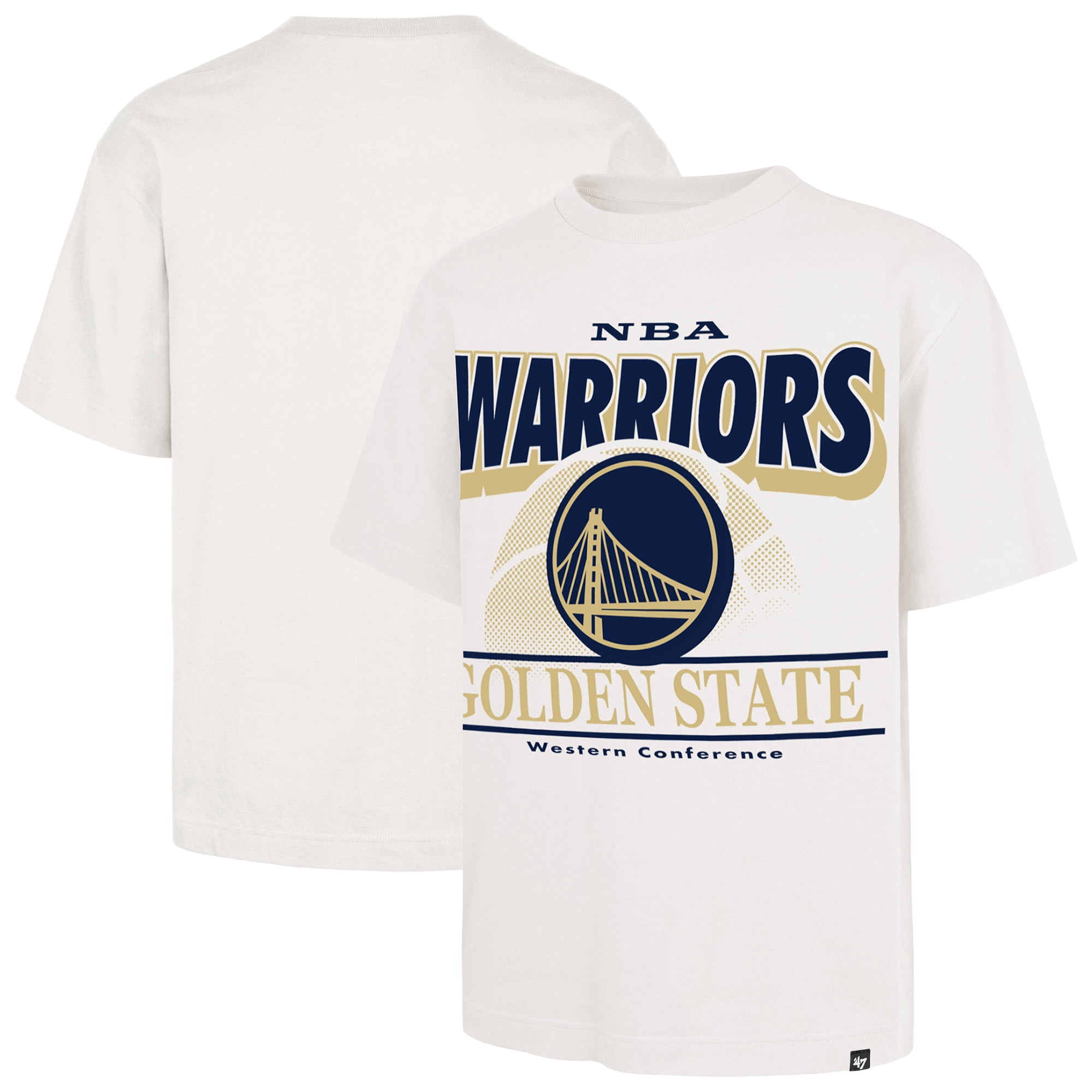 Men's-'47 White Golden State Warriors City Edition Shifty Foundation T-Shirt