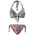 thumbnail image 7 of Anniversary Kirby Women Bikini Set Sexy Two Pieces Halter String Swimsuit Triangle Briefs Tie Side Bottom, 7 of 7