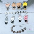 thumbnail image 4 of Kpop Idol Stray Kids Skzoo Cute Cartoon Character Design Aleación Drip Oil Llavero Pulsera, 4 of 4