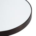 thumbnail image 3 of Kate and Laurel Hescott Modern Mirrored Drink Table, 10 x 10 x 24, Black Marble and Bronze, Contemporary Round Accent Table with Premium Marble Base and Mirror Tabletop, 3 of 6