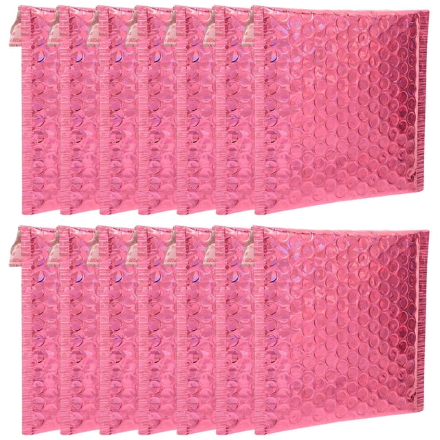 DEEPCRAFF 50 Pcs Sacs d'Expédition à Bulles Roses avec Excellente Étanchéité pour l'Envoi et le Rangement