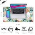 thumbnail image 5 of Cartoon Flowers with a Green Background&nbsp;mouse Padswaterproof,rubber+multispandexno Slip MousepadsDesk Pad for Office Home Game 31.5x15.7inches, 5 of 7
