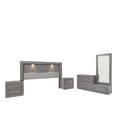 thumbnail image 1 of Recamara Kessa Muebles  Valentina King Size 5 piezas Gris, 1 of 17