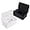 Black+white, variant on Sealed Tissue Box Holder, Large Capacity Wet Wipes Dispenser with Lid, Rectangular PVC Organizer for Home, Office, Car