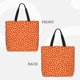 thumbnail image 2 of Easygdp Dots On Orange Background Bolsa Tote para Mujer, Bolso de Hombro para Trabajo, Playa, Viajes, Compras y Supermercado, 2 of 7