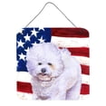 thumbnail image 1 of Bichon Frise Patriotic Wall or Door Hanging Prints, 1 of 1