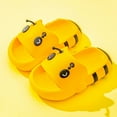 thumbnail image 2 of Honeeladyy Toddler Slides Sandals Summer Slip-On Sandals Shower Beach Pool Anti-slip Slippers Water Shoes for Kids Birthday Gift Yellow 3-4Years, 2 of 9